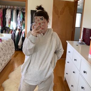 Cream Sherpa lined hoodie from 32 Degrees